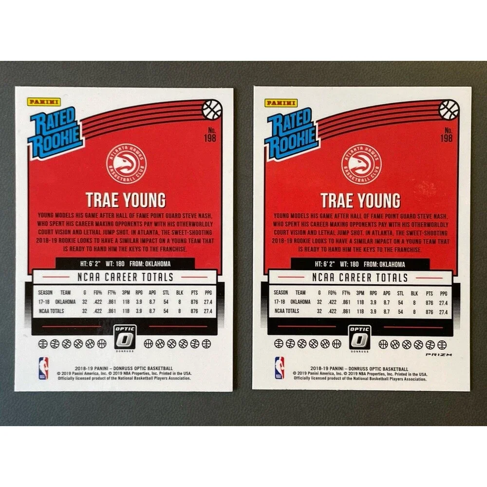 Trae Young RC Lot 2018-19 Optic Blue Velocity Prizm Rated Rookie Essentials More